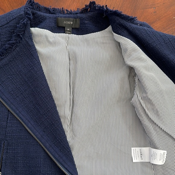 JCrew Tweed Jacket Navy - Picture 3 of 3